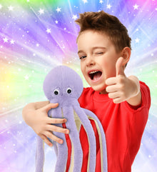 SUPER-SOFT PLUSH - PURPLE OCTOPUS 15"