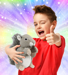 SUPER-SOFT PLUSH - GREY SQUIRREL 8"