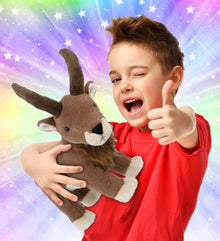 SUPER-SOFT PLUSH - BROWN MOUNTAIN GOAT 12"