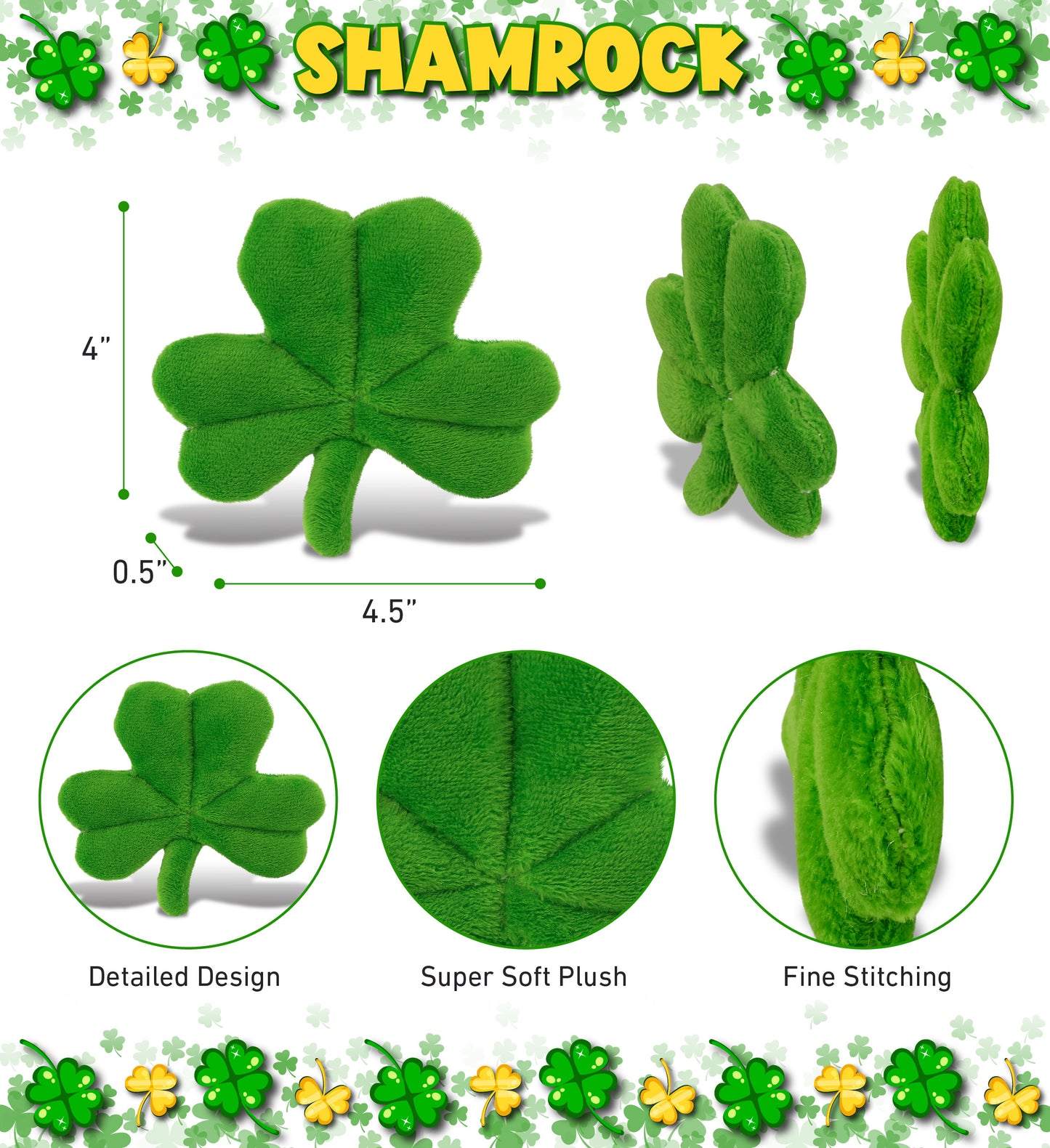 PLUSH - LARGE SHAMROCK