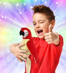 SUPER-SOFT PLUSH - RED PARROT 9"