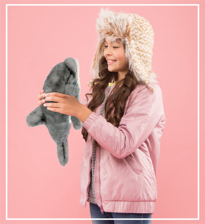 SUPER SOFT PLUSH - GREY DOLPHIN 12.5 INCH