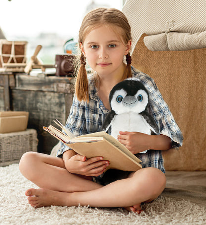 SUPER SOFT PLUSH - GREY PENGUIN 9 INCH