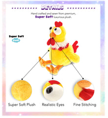 SUPER SOFT PLUSH - YELLOW ROOSTER