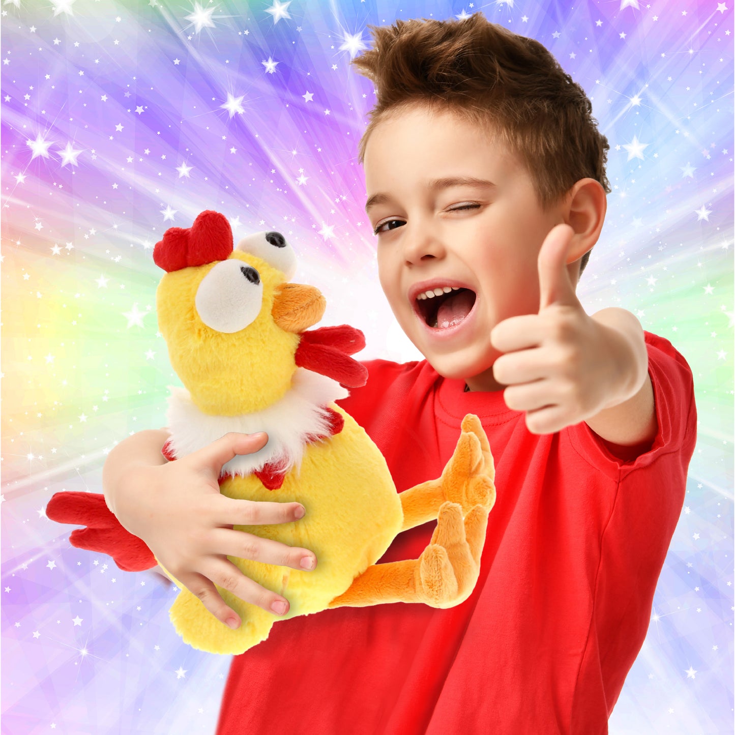 SUPER SOFT PLUSH - YELLOW ROOSTER