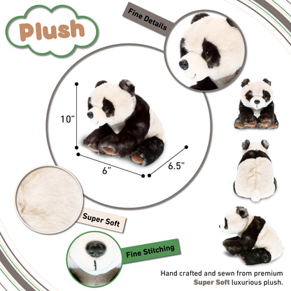 SUPER SOFT PLUSH - SQUAT PANDA 7 INCH