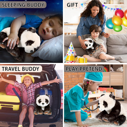 SUPER SOFT PLUSH - SQUAT PANDA 7 INCH