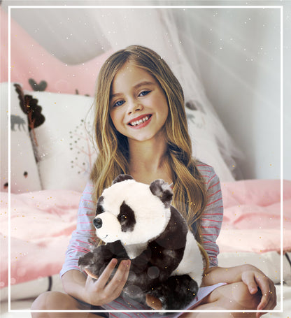 SUPER SOFT PLUSH - SQUAT PANDA 7 INCH