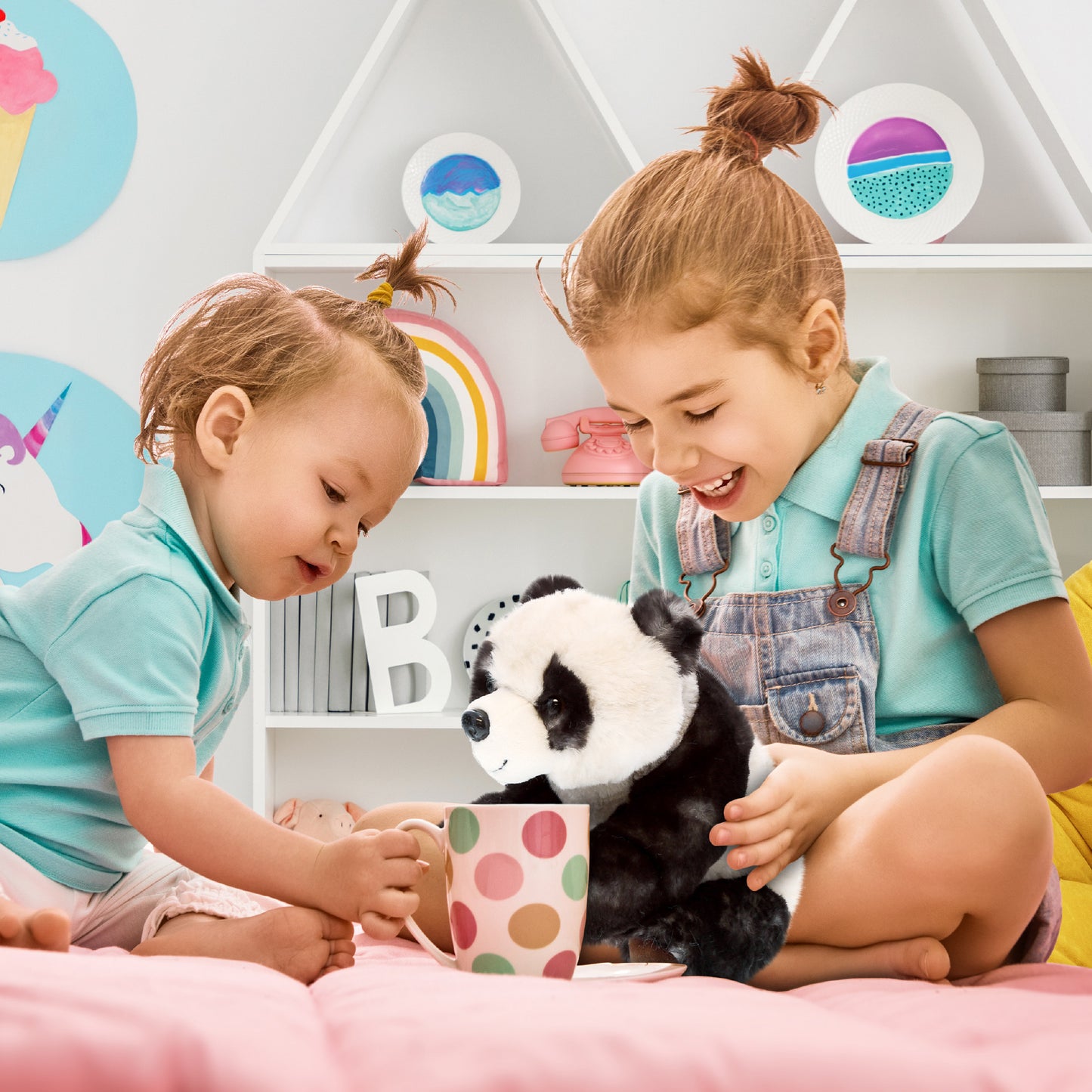 SUPER SOFT PLUSH - SQUAT PANDA 7 INCH