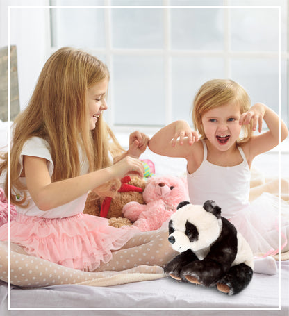 SUPER SOFT PLUSH - SQUAT PANDA 7 INCH