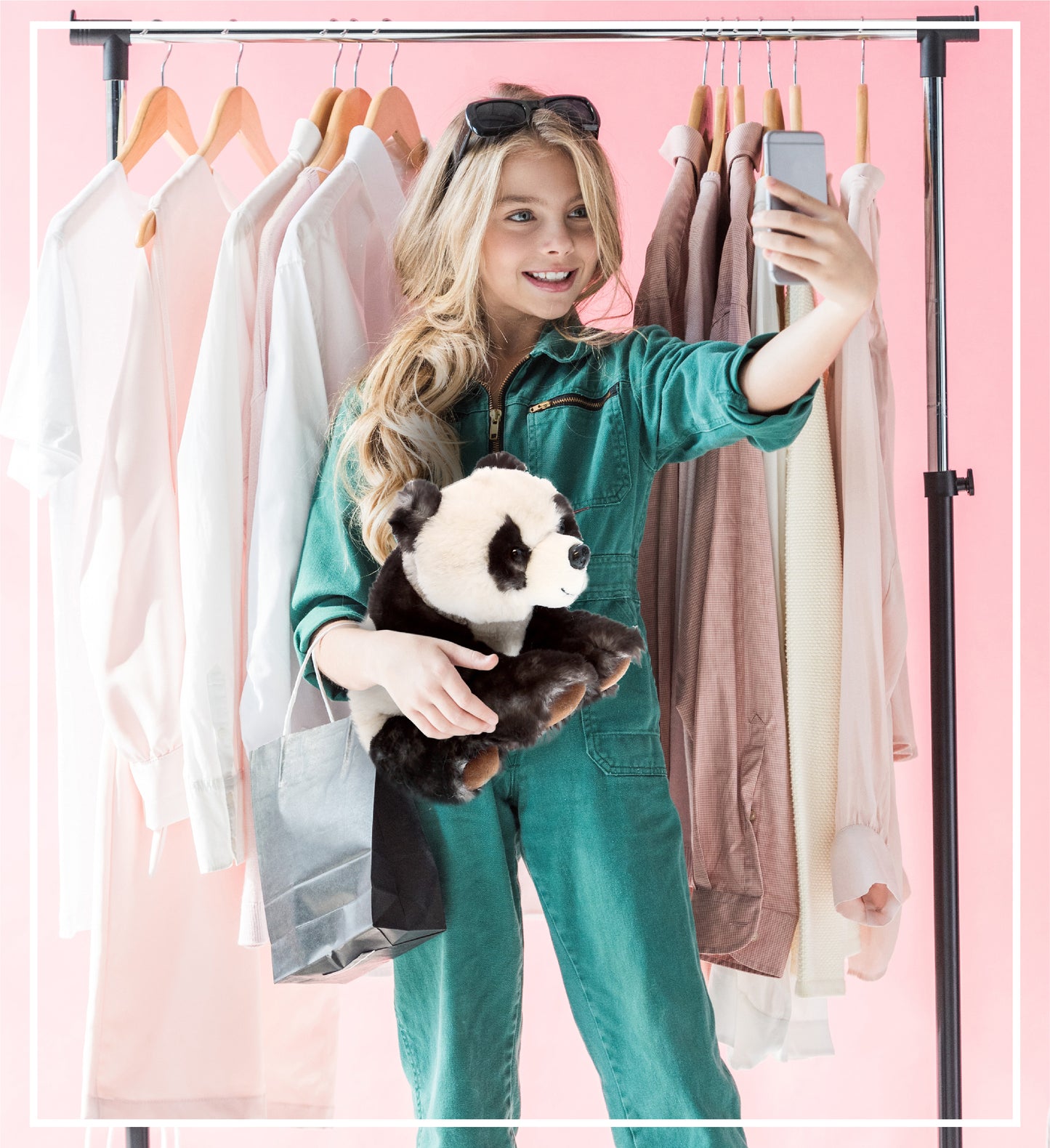 SUPER SOFT PLUSH - SQUAT PANDA 7 INCH