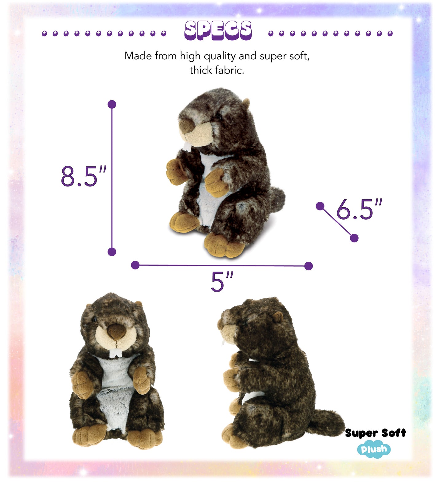 SUPER SOFT PLUSH - STANDING MARMOT