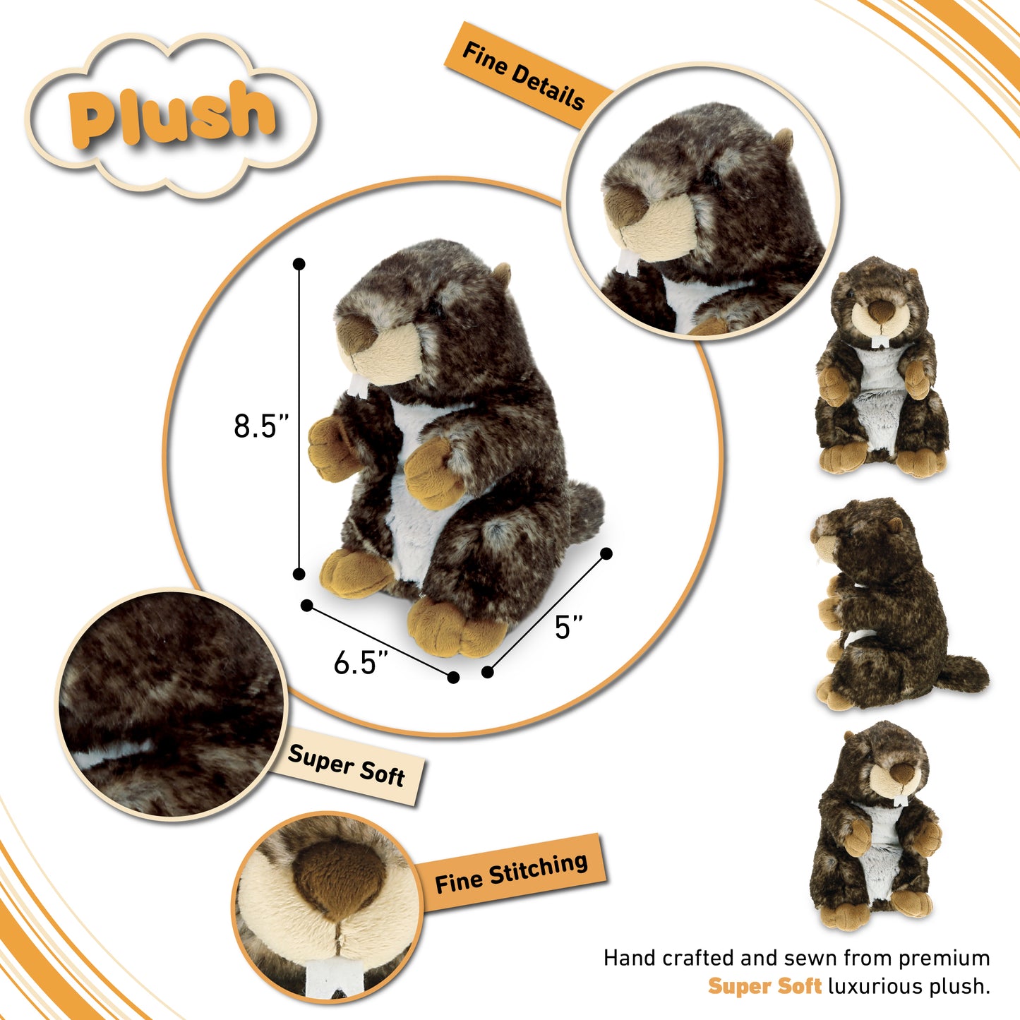 SUPER SOFT PLUSH - STANDING MARMOT