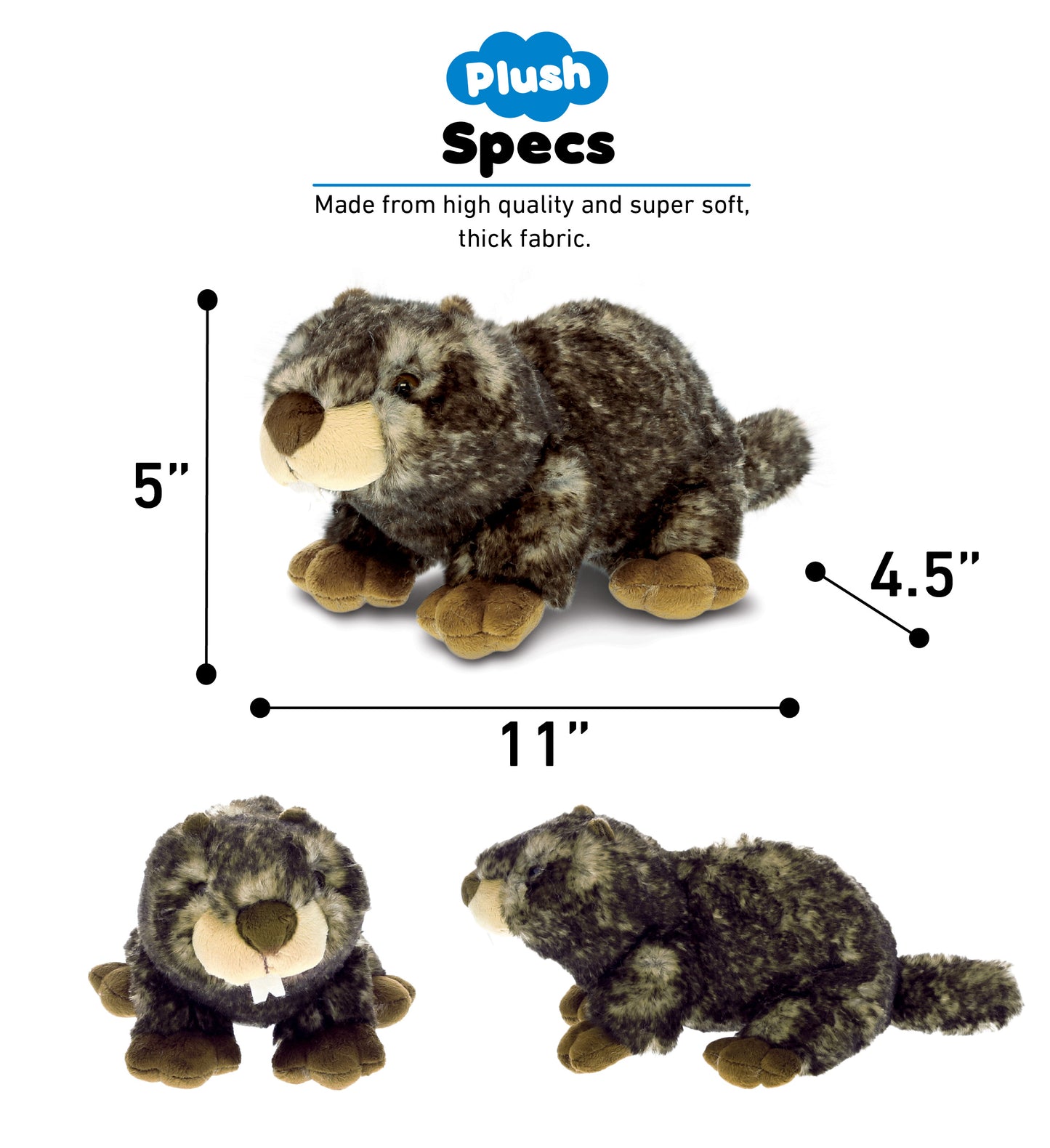 SUPER SOFT PLUSH - LYING MARMOT