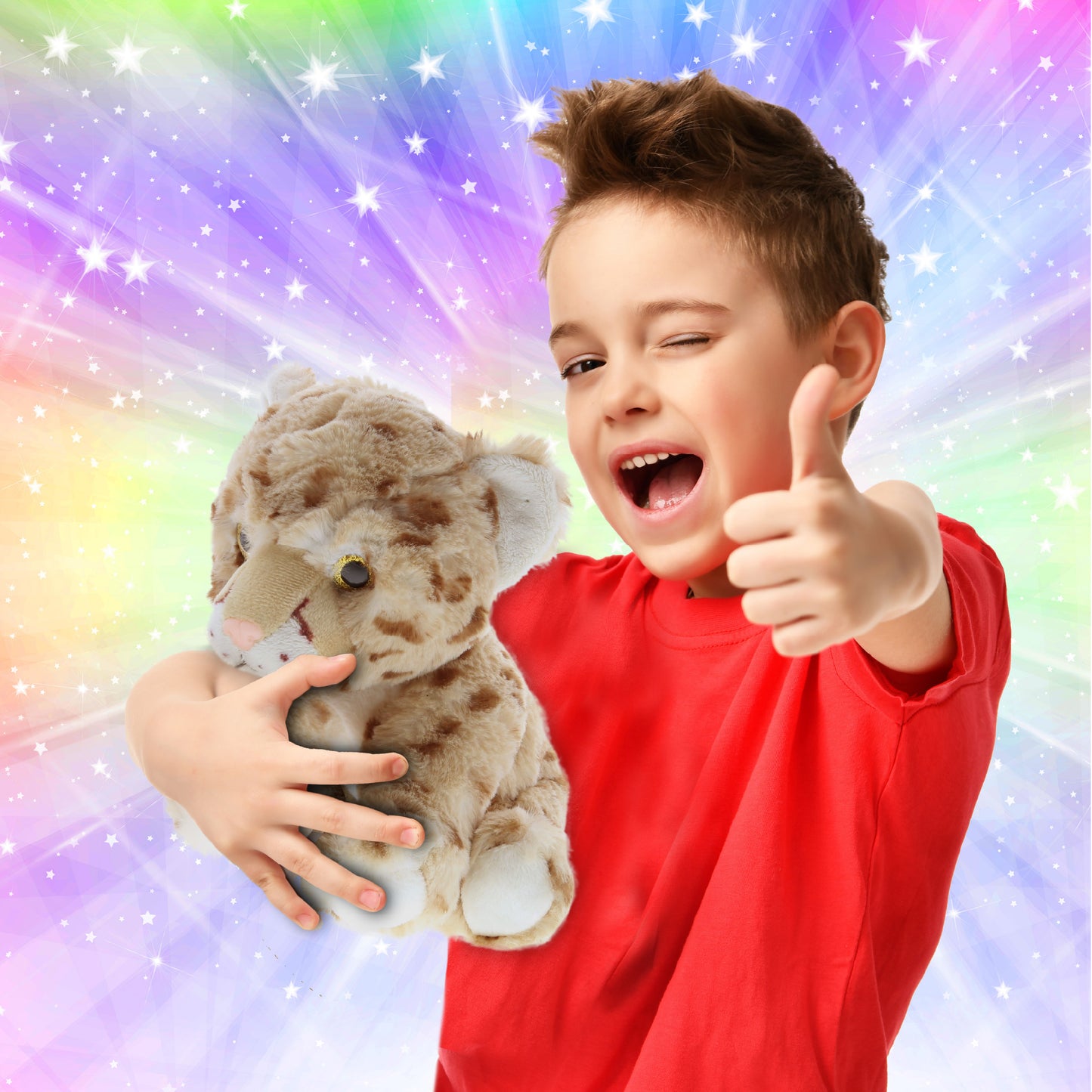 SUPER SOFT PLUSH - SQUAT CHEETAH 8.5 INCH