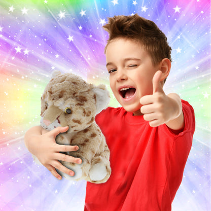 SUPER SOFT PLUSH - SQUAT CHEETAH 8.5 INCH