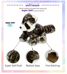 SUPER SOFT PLUSH - SQUAT RED PANDA