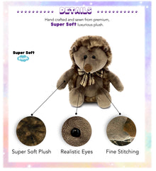 SUPER SOFT PLUSH - HEDGEHOG W/RIBBON