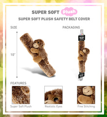 SUPER SOFT PLUSH SAFETY BELT COVER - MONKEY