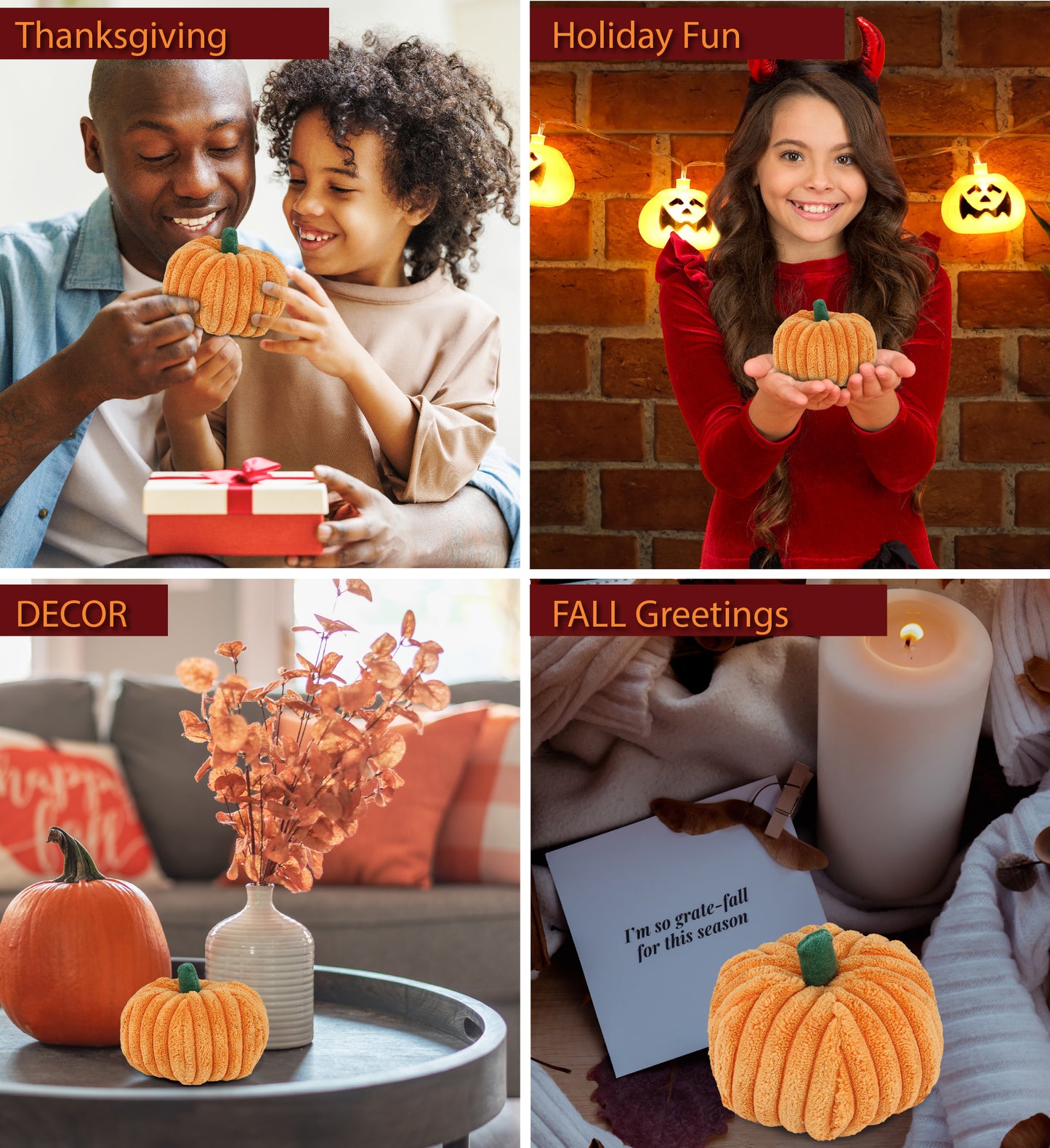 PLUSH - LARGE PUMPKIN