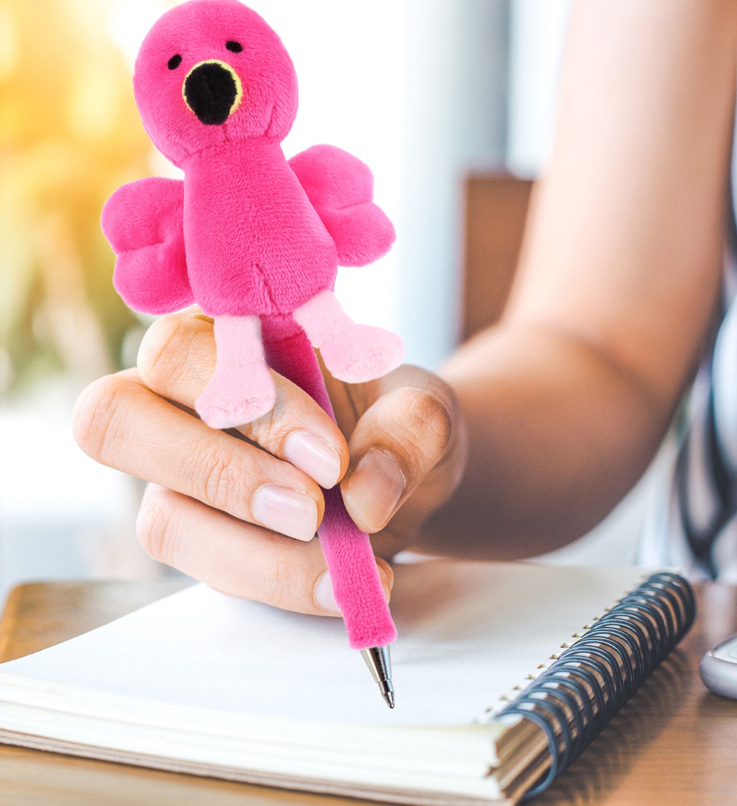 PLUSH PEN - FLAMINGO