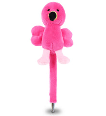 PLUSH PEN - FLAMINGO