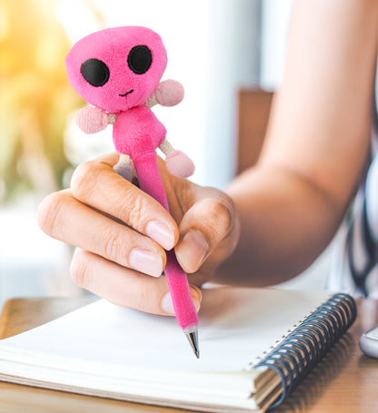 PLUSH PEN - PINK ALIEN