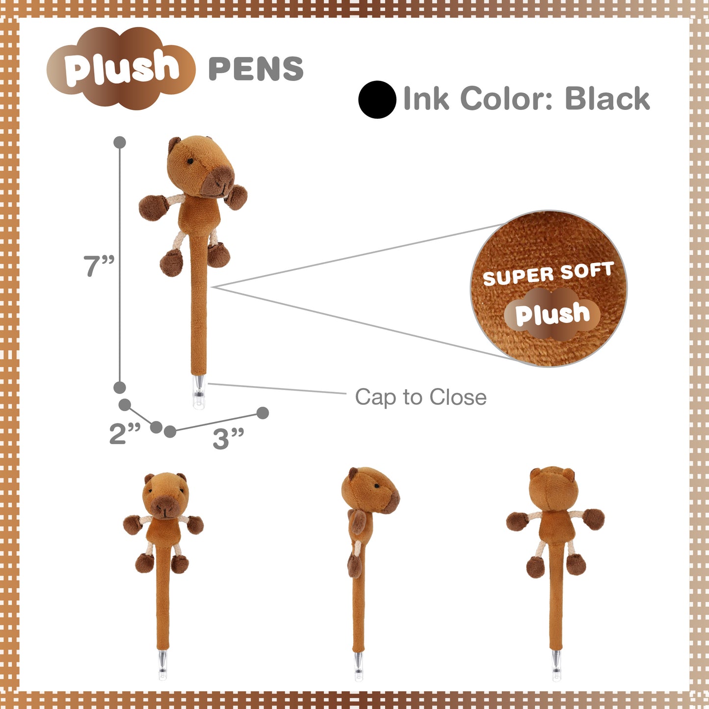 PLUSH PEN - CAPYBARA
