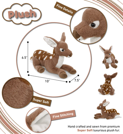 SUPER-SOFT PLUSH - FAWN DEER 10"