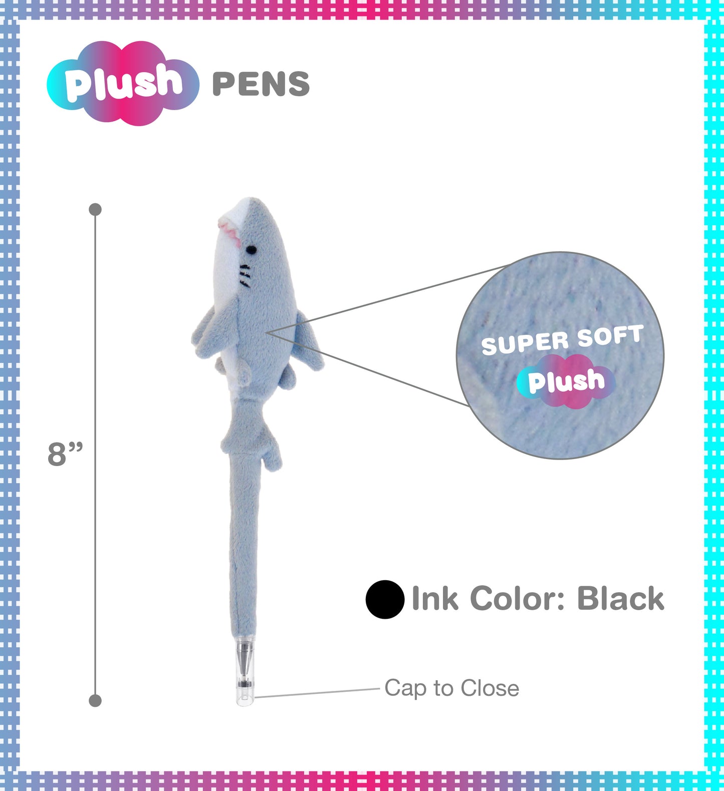 PLUSH PEN - SHARK