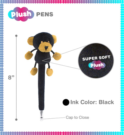 PLUSH PEN - BLACK BEAR
