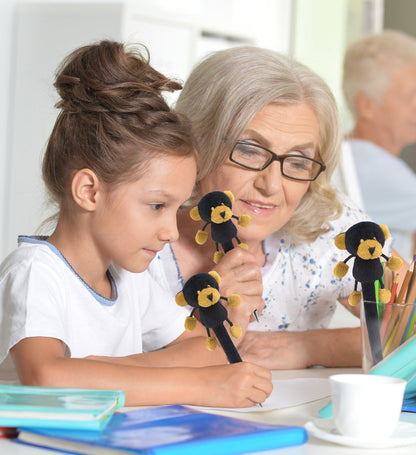 PLUSH PEN - BLACK BEAR
