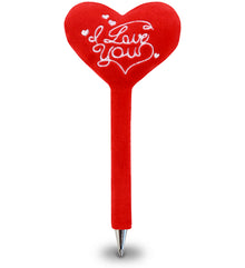 PLUSH PEN - I LOVE YOU RED HEART
