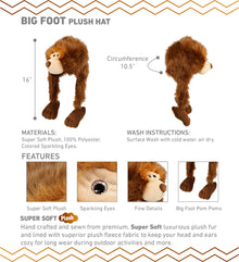 SUPER-SOFT PLUSH HAT - BIG FOOT
