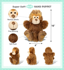 SUPER-SOFT PLUSH HAND PUPPET - BIG FOOT
