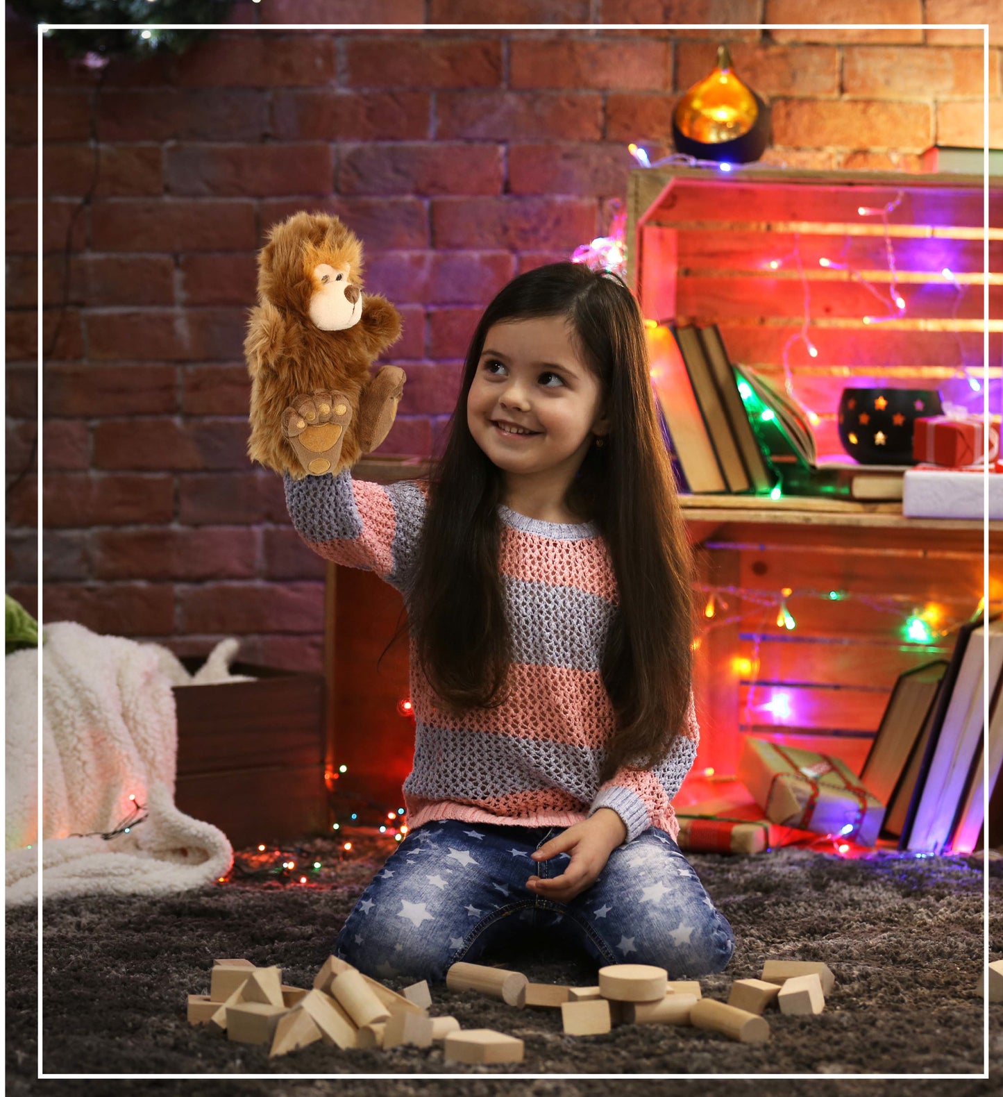 SUPER-SOFT PLUSH HAND PUPPET - BIG FOOT