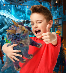 WILD COLLECTION PLUSH - TRICERATOPS DINOSAUR 23"