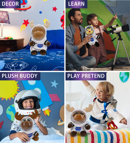 PLUSH DRESS-UP - ASTRONAUT SMALL WITH HOLES IN HELMET