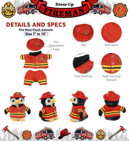 PLUSH DRESS-UP - FIREMAN LARGE