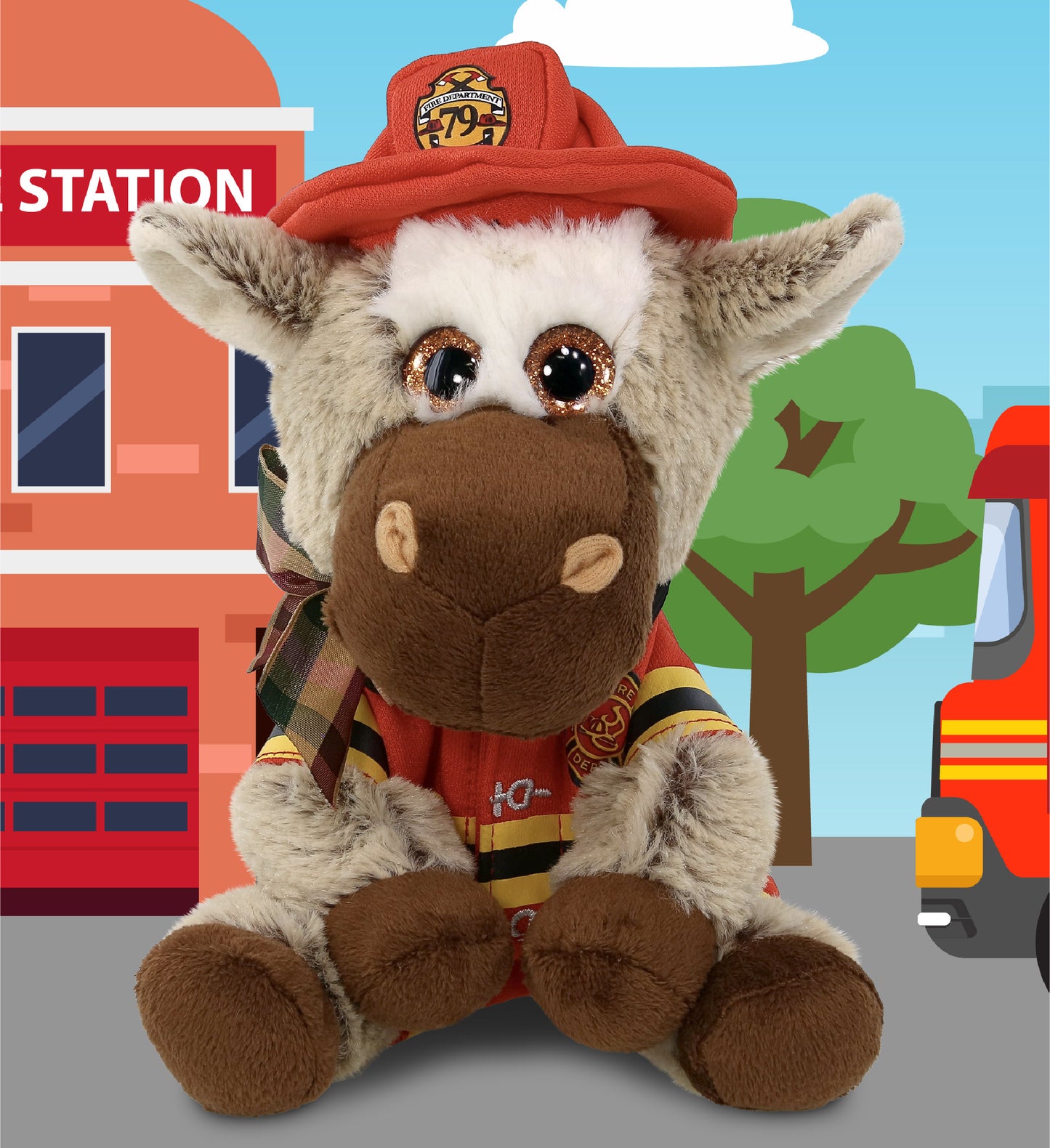 PLUSH DRESS-UP - FIREMAN LARGE