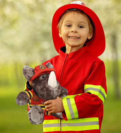PLUSH DRESS-UP - FIREMAN SMALL WITH HOLES IN HELMET