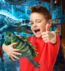 WILD COLLECTION PLUSH - STEGOSAURUS DINOSAUR 18.5"