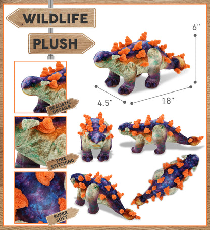 WILD COLLECTION PLUSH - ANKYLOSAURUS DINOSAUR 15"