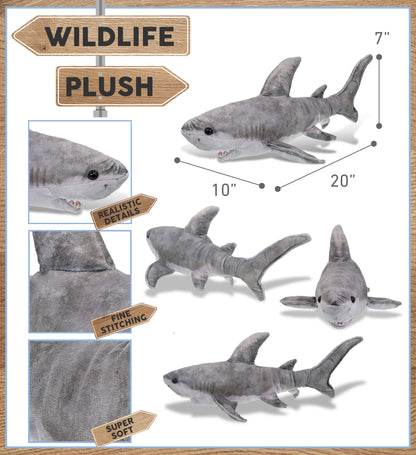 WILD COLLECTION PLUSH - SHARK 20"