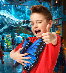 WILD COLLECTION PLUSH - BLUE BUTTERFLY 12"