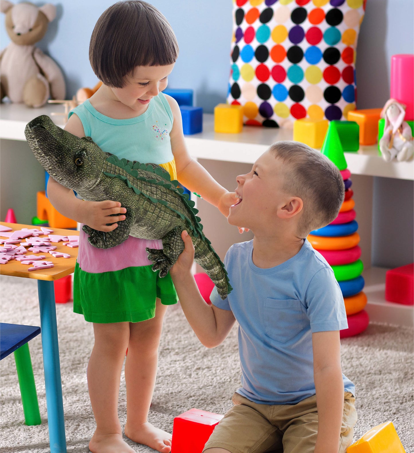 WILD COLLECTION PLUSH - ALLIGATOR 28"