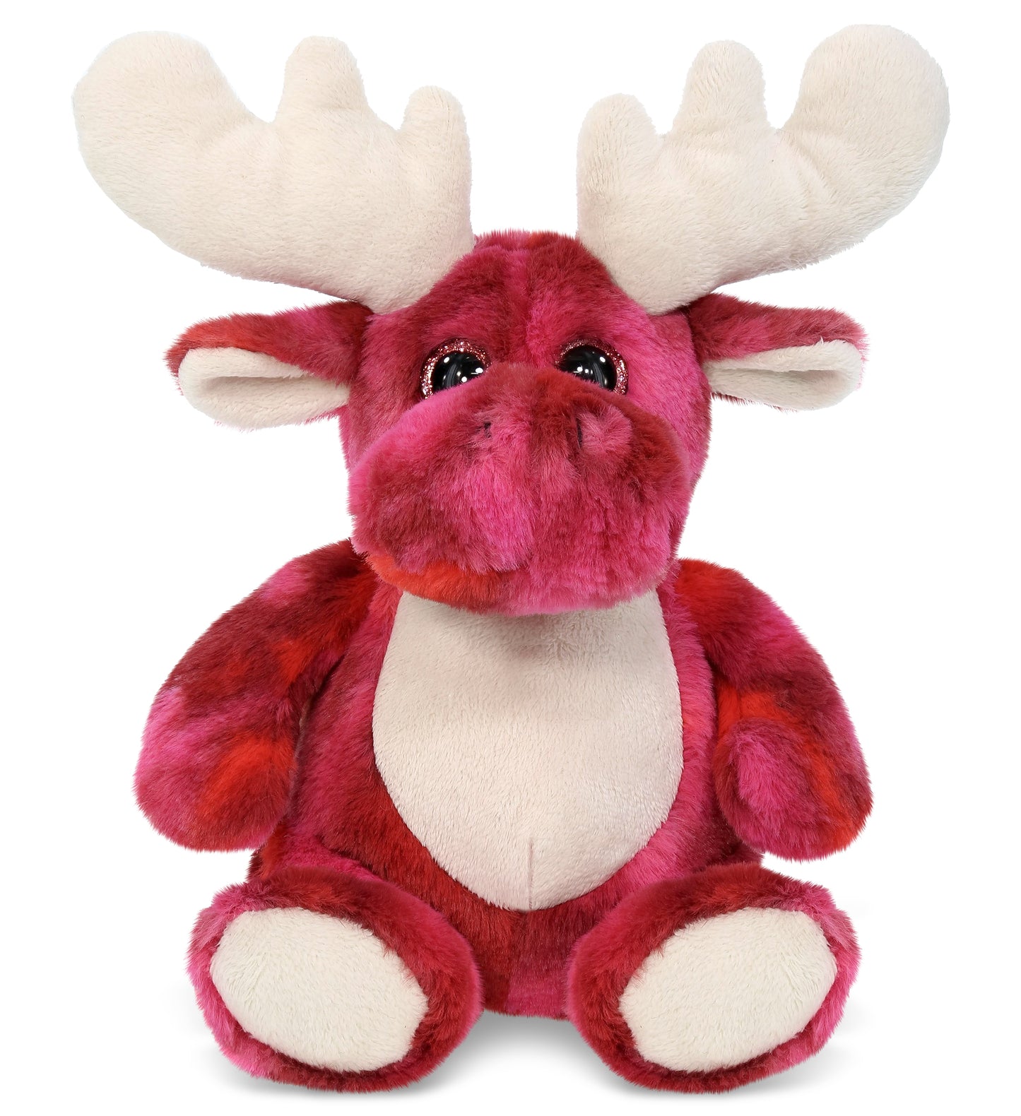 SUPER-SOFT PLUSH - PINK TIE-DYE MOOSE 9"