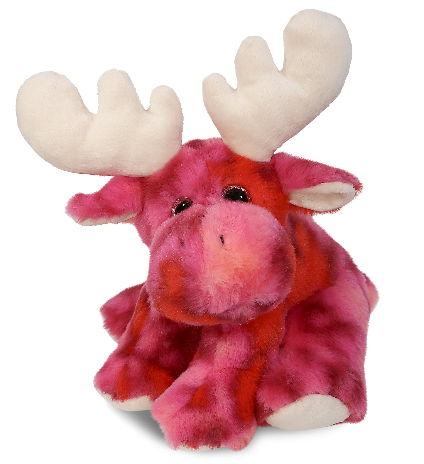 SUPER-SOFT PLUSH - PINK TIE-DYE FLOPPY MOOSE 9"