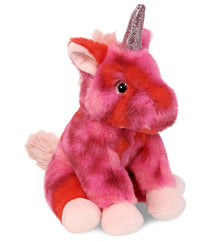 SUPER-SOFT PLUSH - PINK TIE-DYE UNICORN 9"
