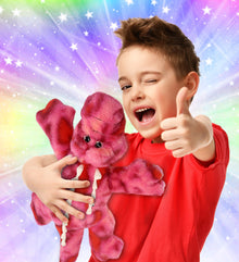 SUPER-SOFT PLUSH - PINK TIE-DYE ALLIGATOR 17"